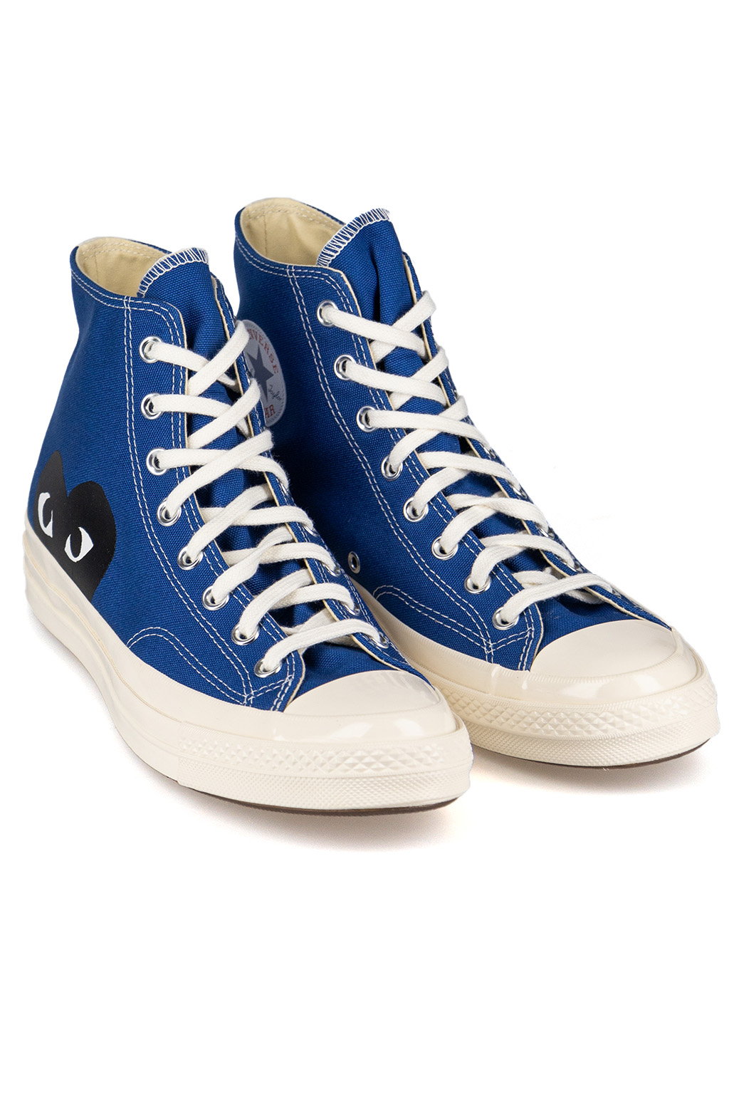 Comme Des Garcons Play Blue Converse - Half Heart Chuck 70 High Sneakers
