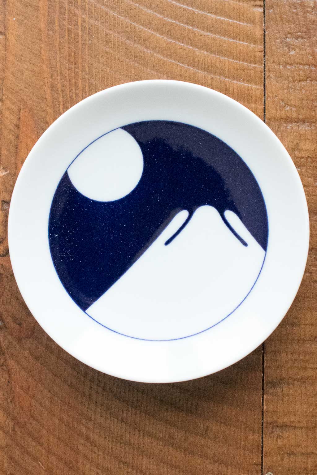 Kihara Porcelain Komon Small Plate - Fuji Mountain