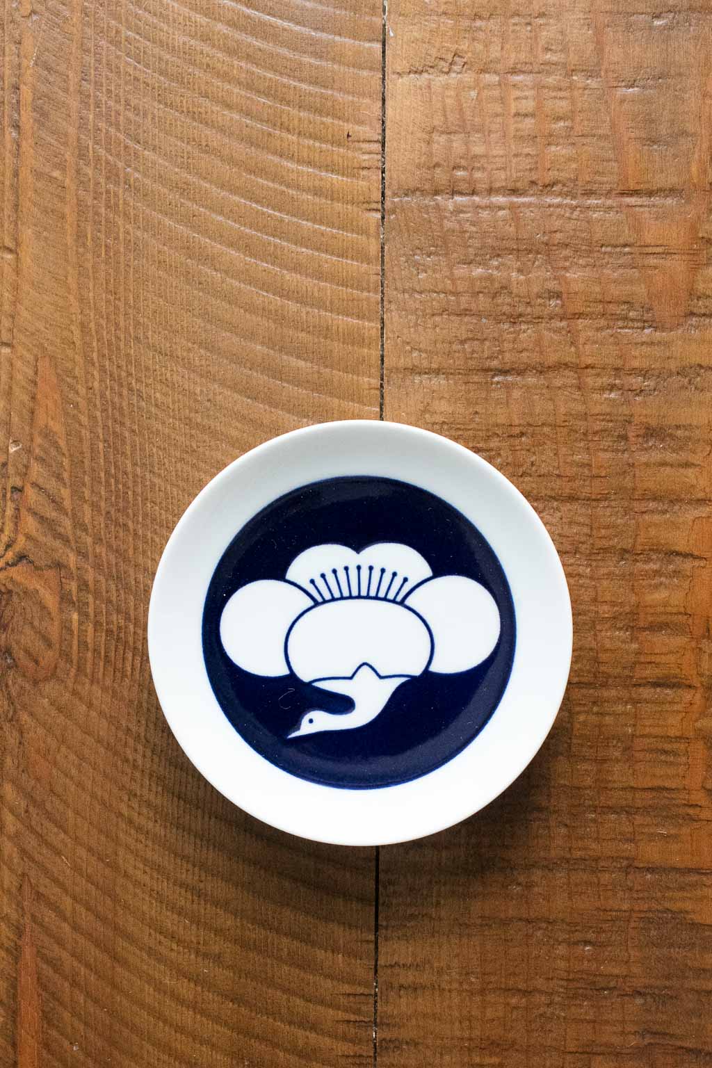 Kihara Porcelain Komon Small Plate - Umetsuru