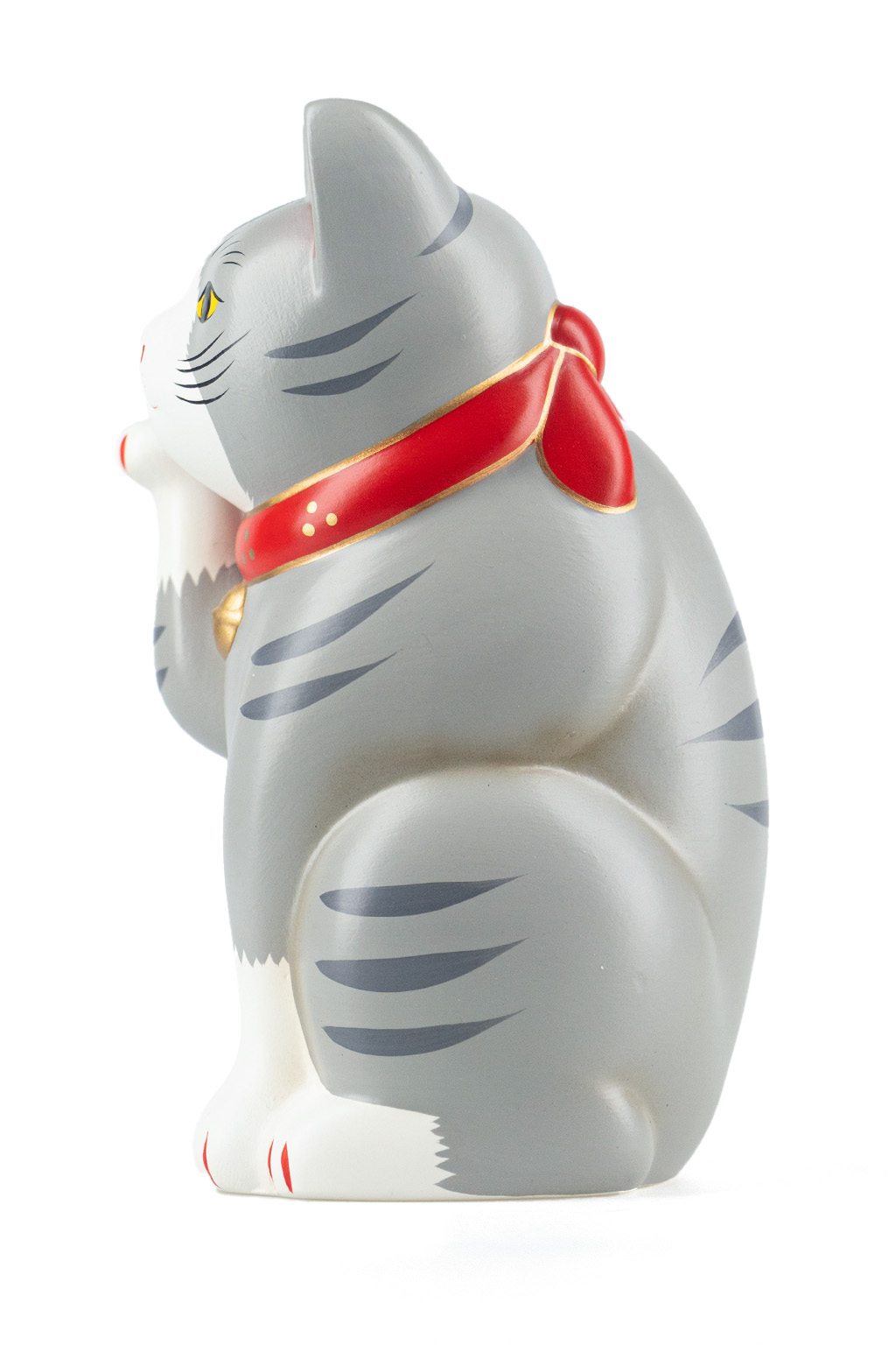 Fukumaneki Sabatora Grey Lucky Cat 15.5cm