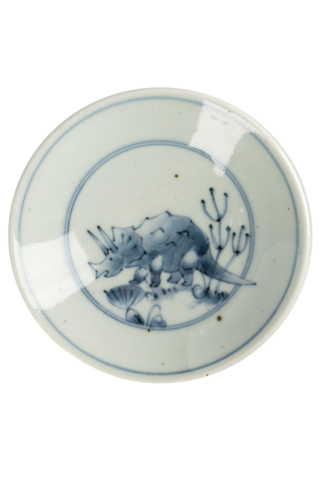 Studio Wani Small Plate-Triceratops