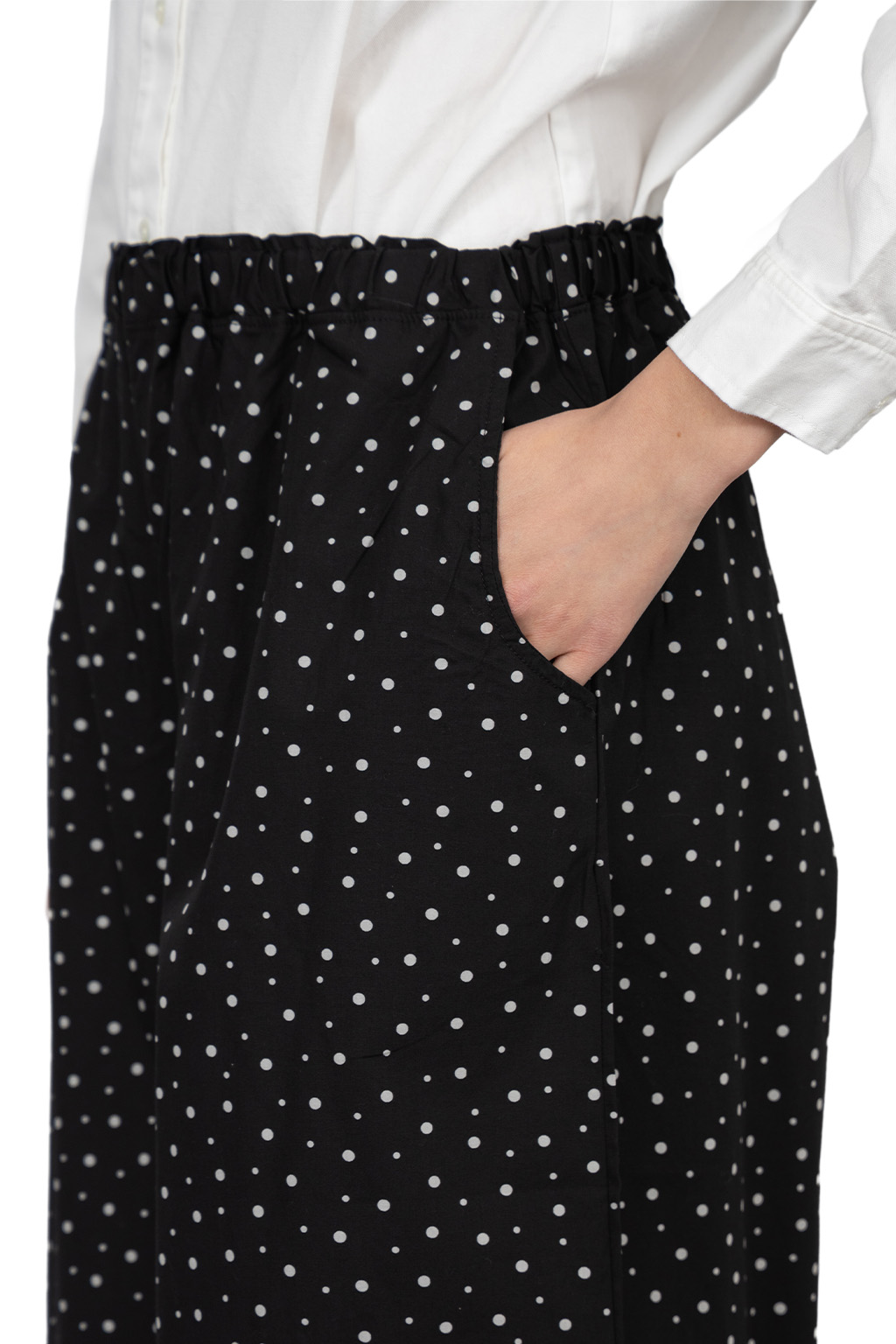 A+koloni - Cotton Broad Print Pants - Black