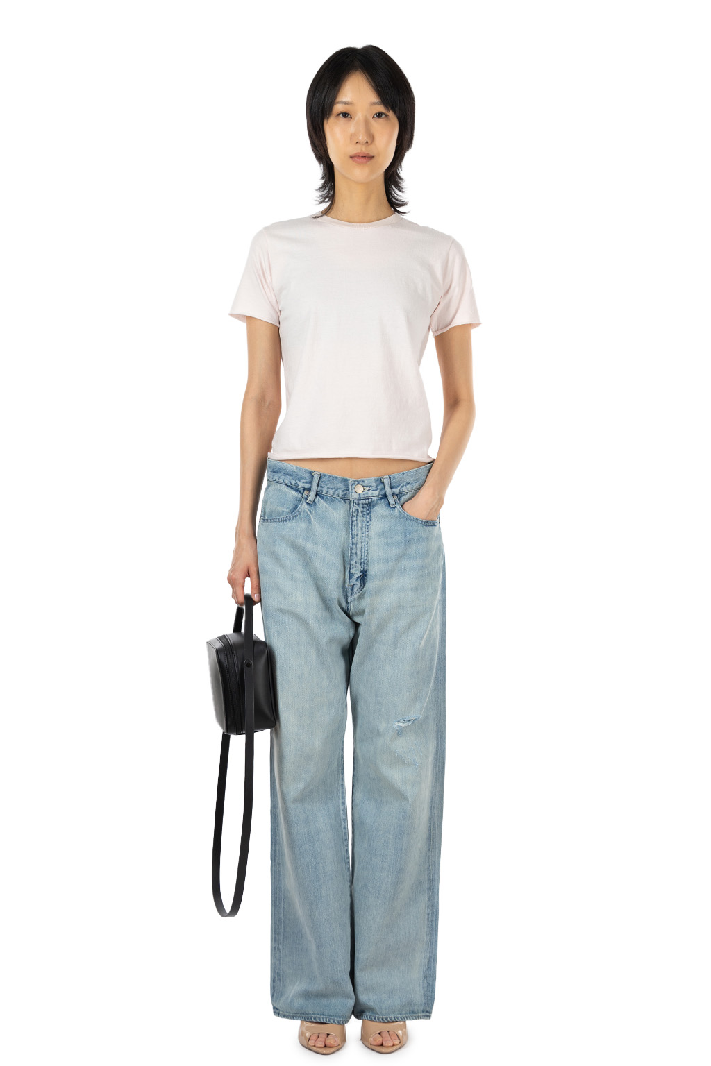 【美品】AURALEE SELVEDGE LIGHT DENIM PANTS 3 AURALEE | Faded Selvedge Light Denim Pants - Light Indigo | Women
