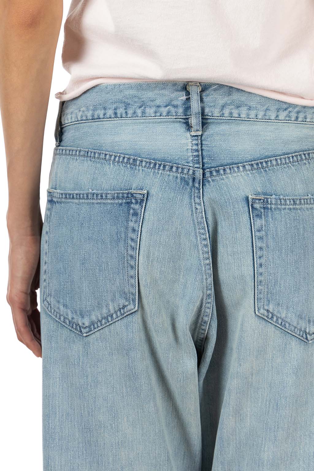 AURALEE - Faded Selvedge Light Denim Pants - Light Indigo