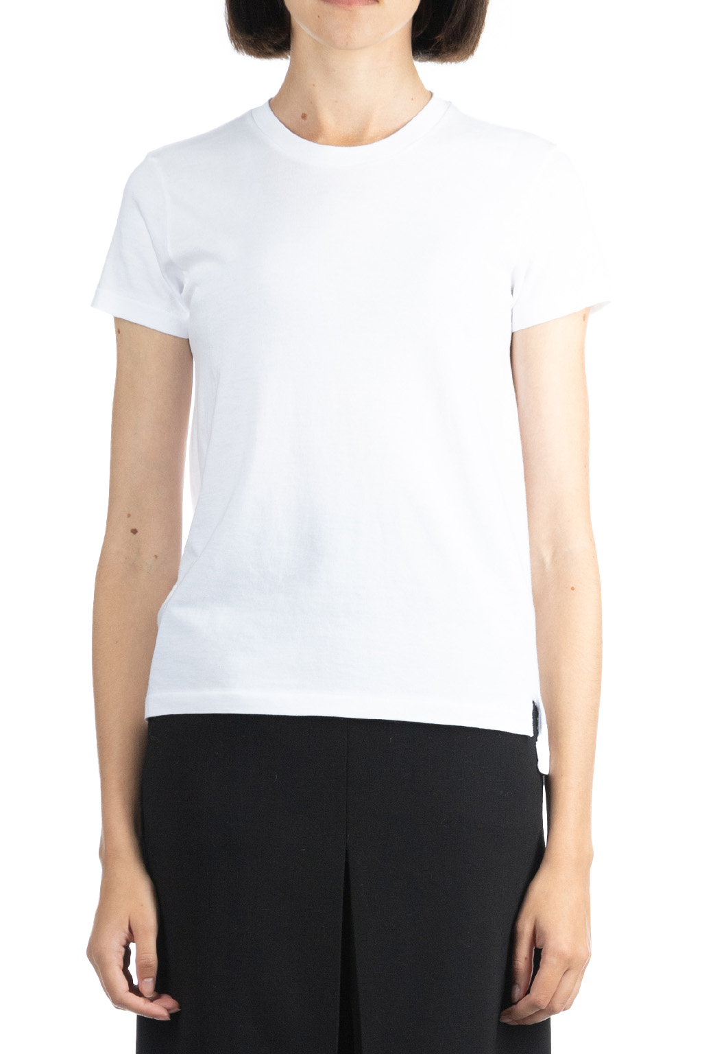 AURALEE | SEAMLESS CREW NECK TEE-White | Women | Blue Button