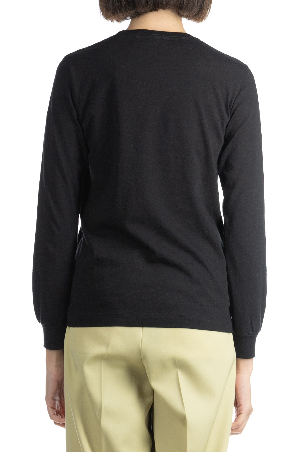 AURALEE | SEAMLESS LS TEE-Black | Women | Blue Button Shop