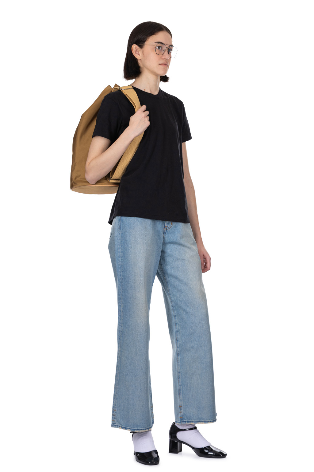 AURALEE - Seamless Crew Neck Tee - Black