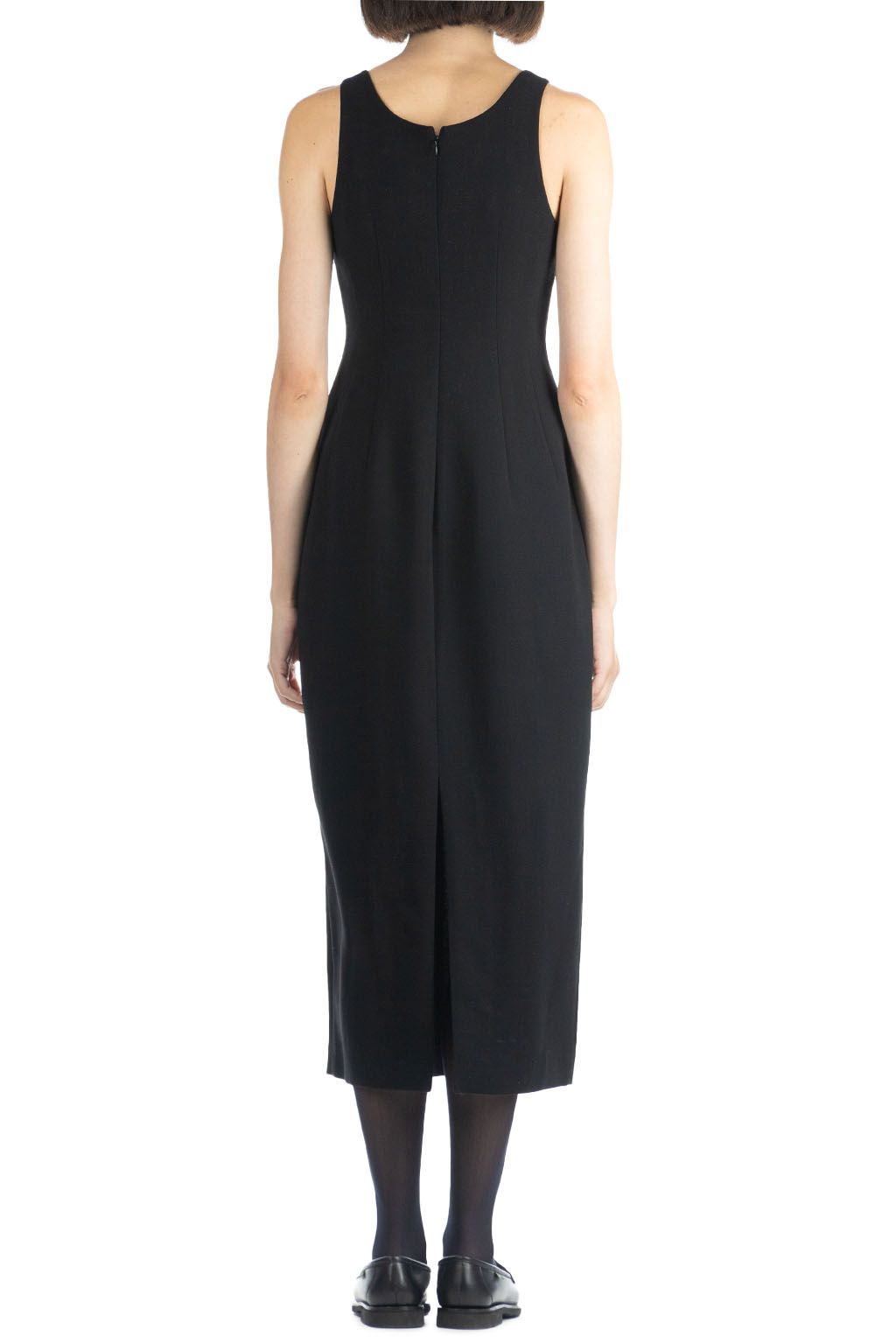 AURALEE | TENSE WOOL DOUBLE CLOTH DRESS-Black | Women | Blue