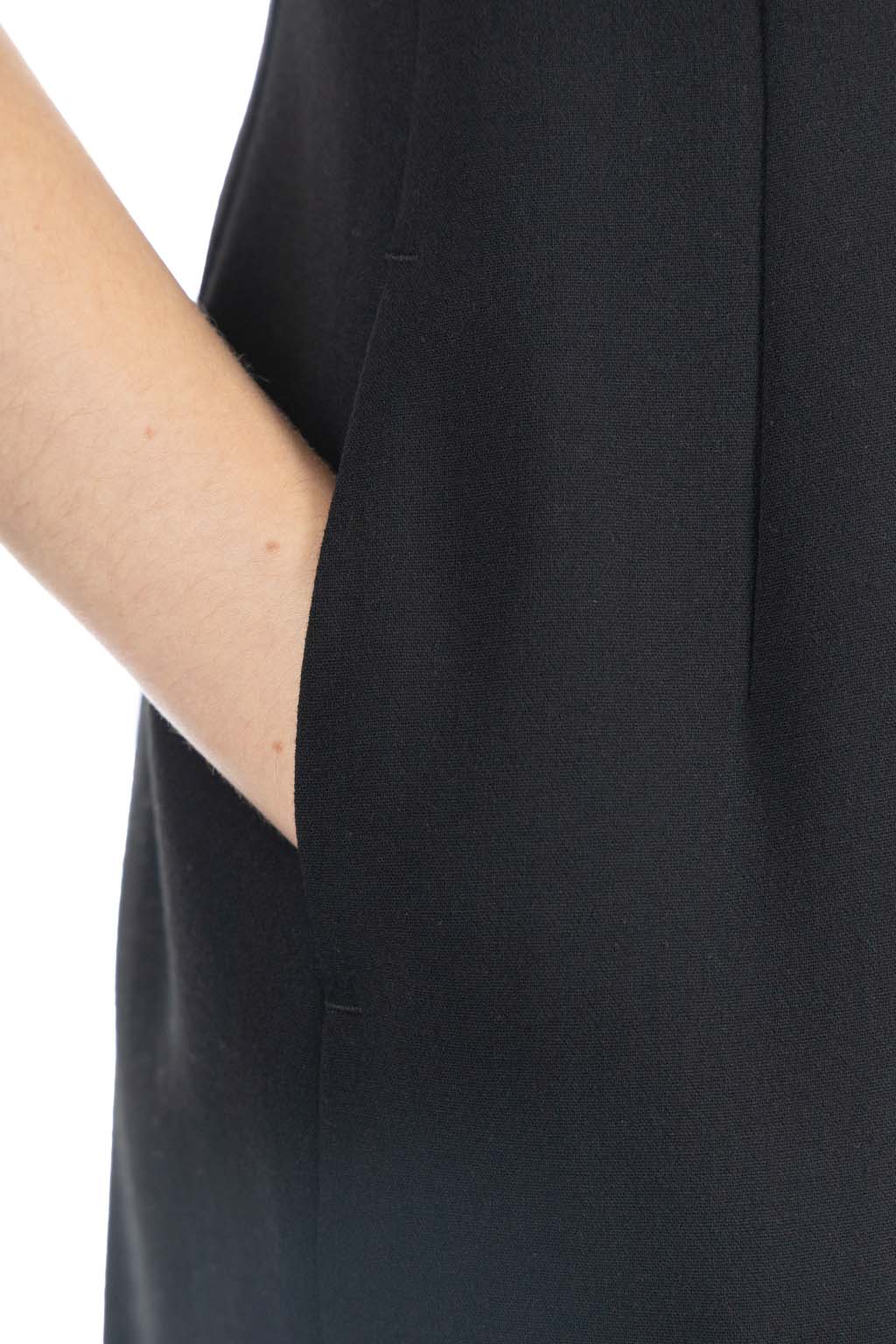 AURALEE | TENSE WOOL DOUBLE CLOTH DRESS-Black | Women | Blue