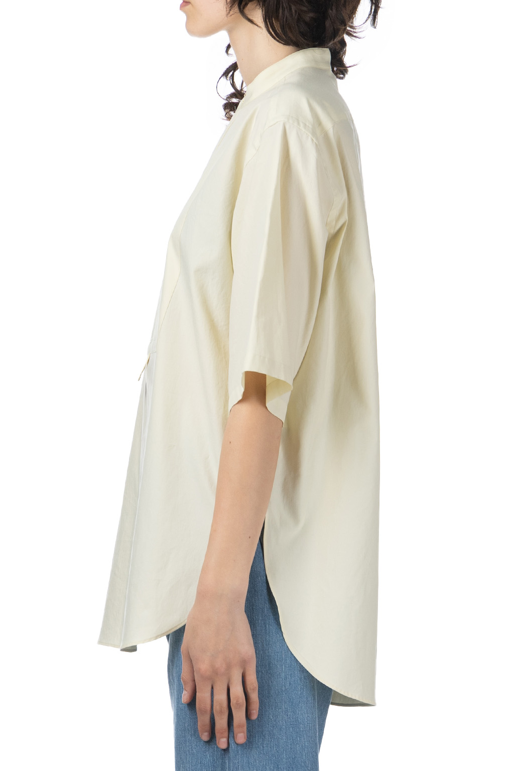 AURALEE | WASHED FINX TWILL HALF SLEEVED Pullover SHIRT AURALEE | WASHED FINX TWILL HALF SLEEVED Pullover SHIRT