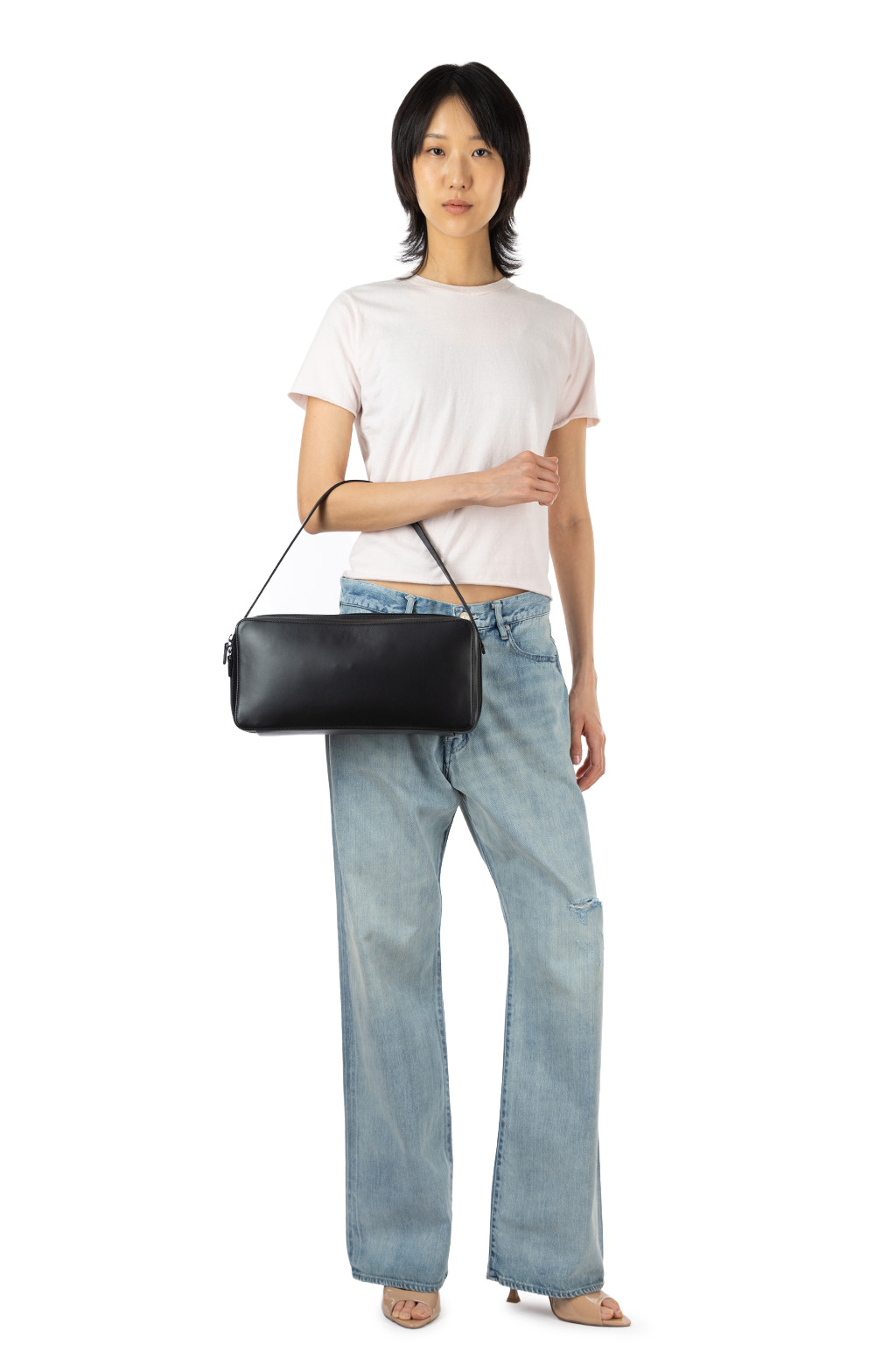 AURALEE - x Aeta - Leather Square Bag - Black