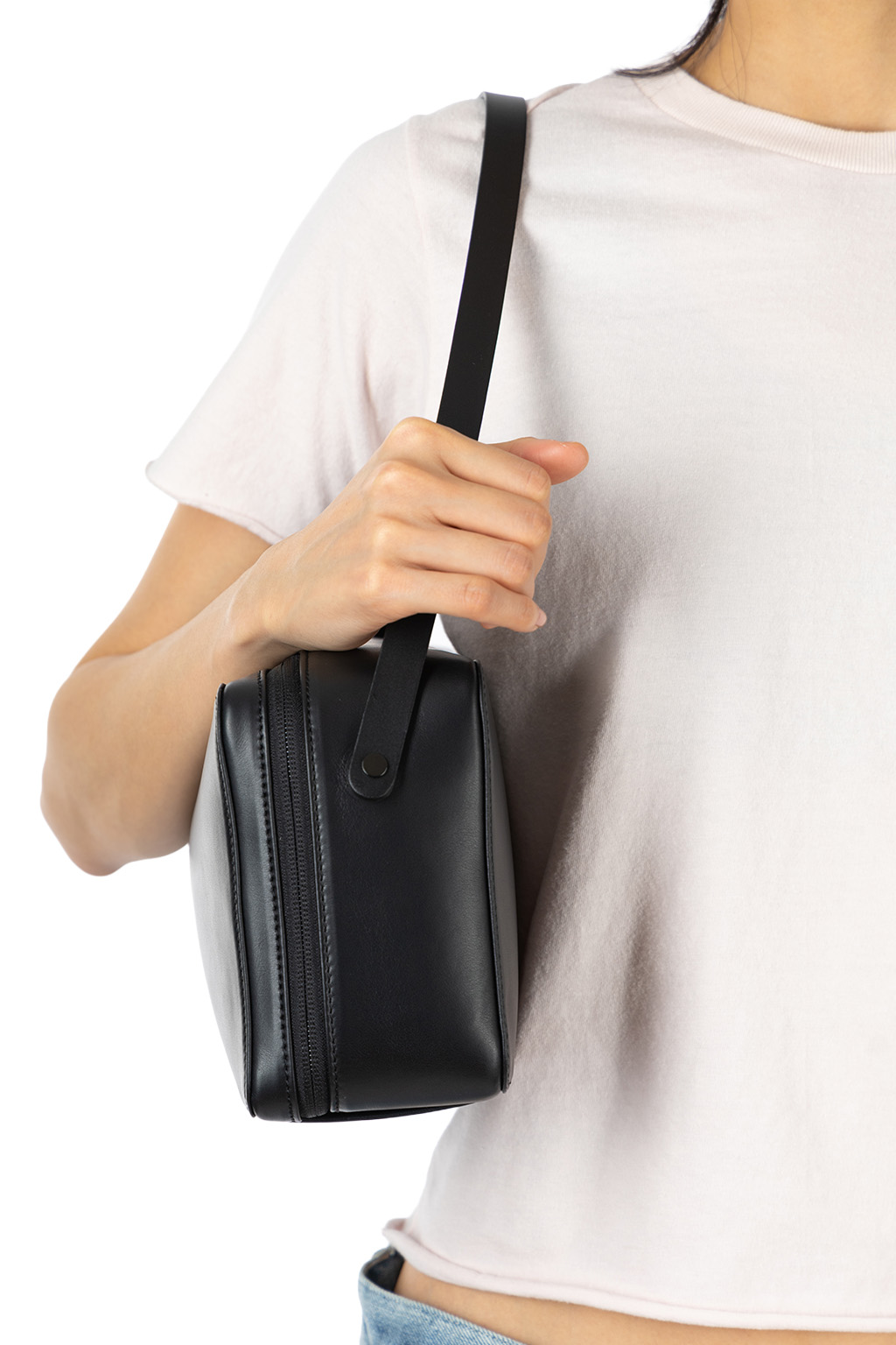 AURALEE - x Aeta - Leather Square Bag - Black