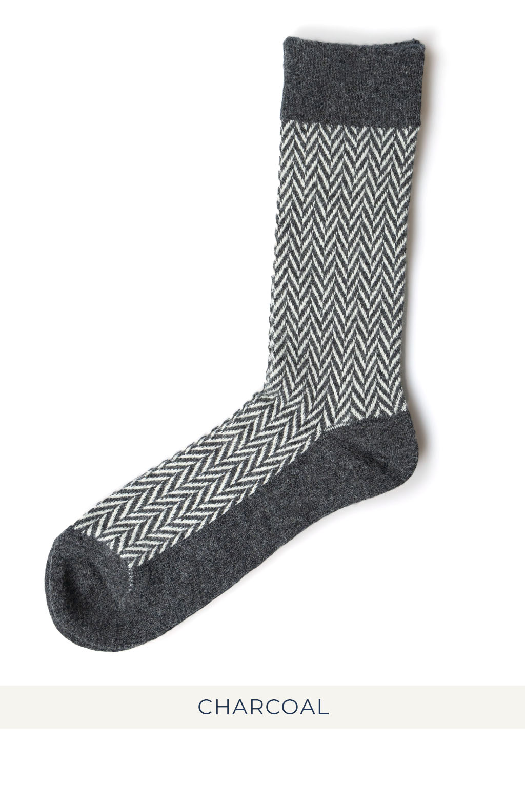 Anonymous Ism - Wool Herringbone Crew Socks - 4 Color Choices
