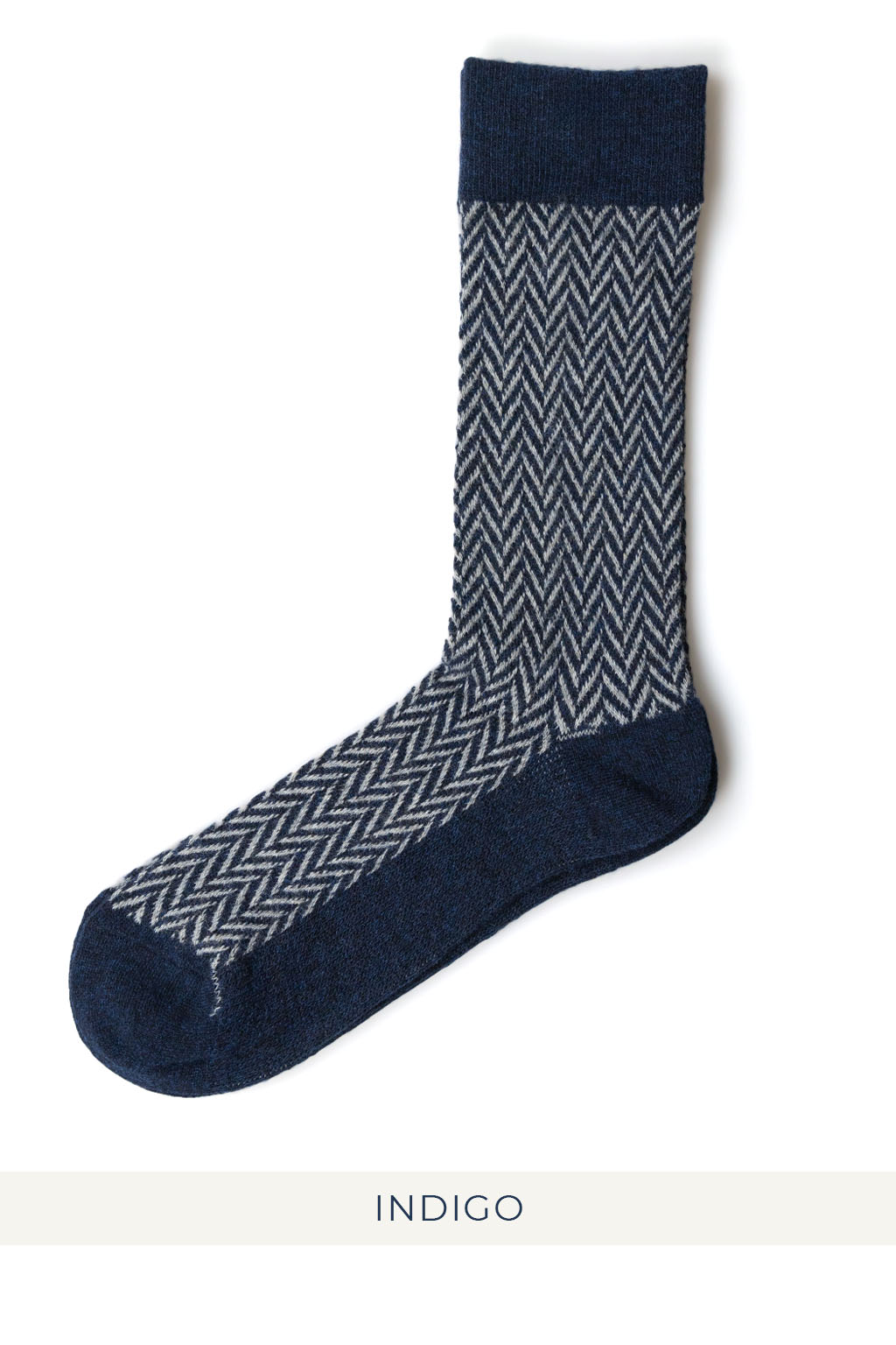 Anonymous Ism - Wool Herringbone Crew Socks - 4 Color Choices