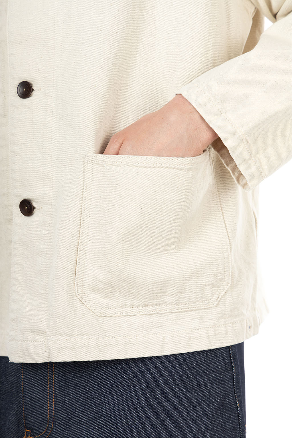 BISOWN - Cotton Hemp USN Shawl Coverall - Un Dyed