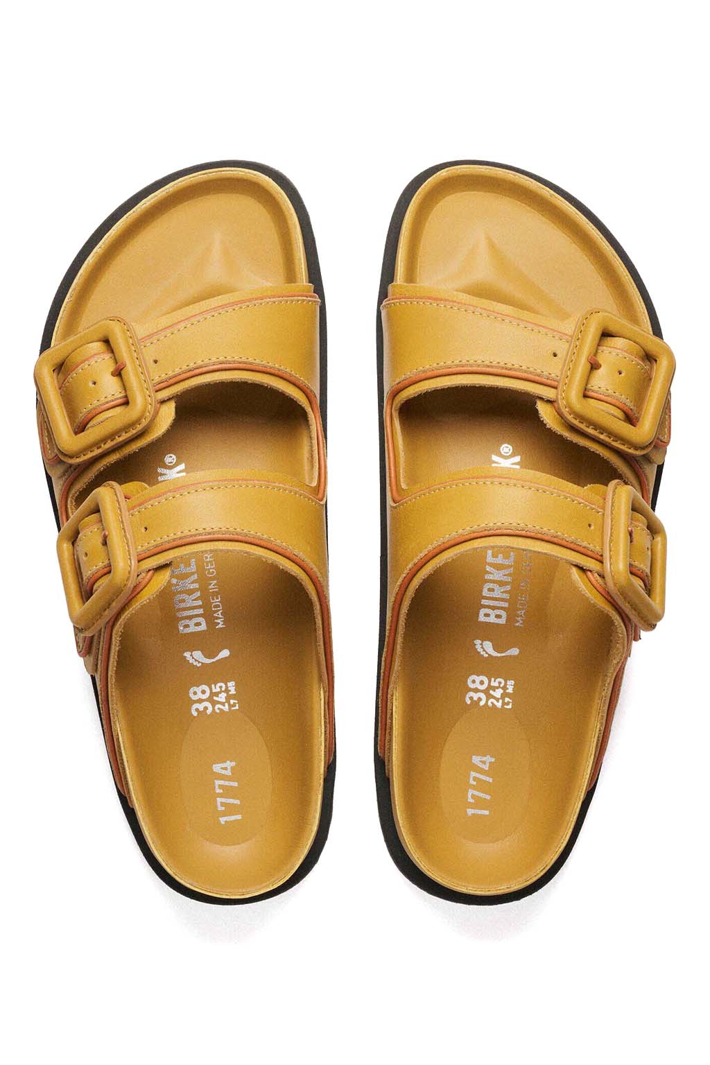 Birkenstock 1774 - 1774 Arizona Leather - Mustard Brown - Narrow