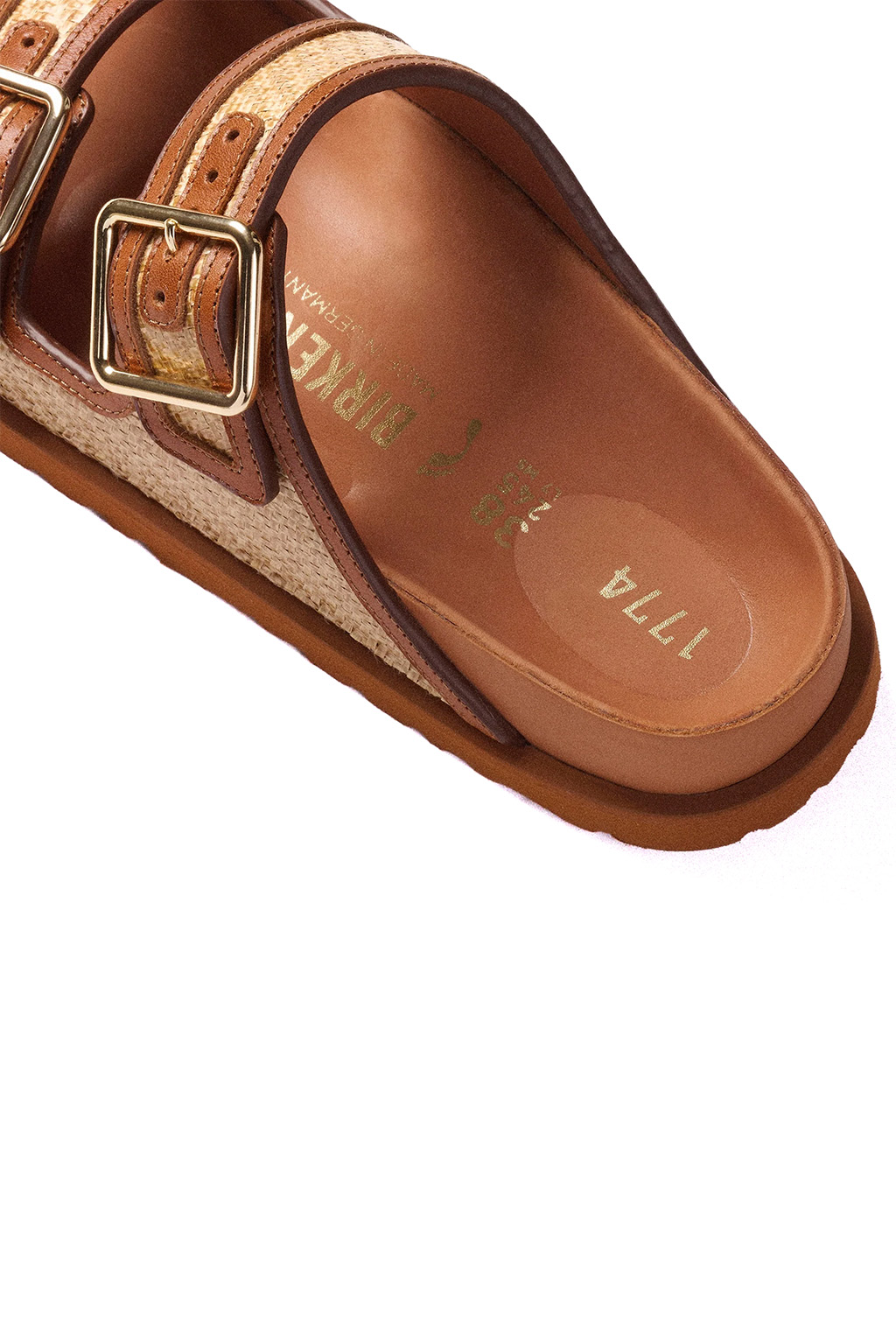Birkenstock 1774 - 1774 Arizona Raffia - Ginger Brown - Narrow