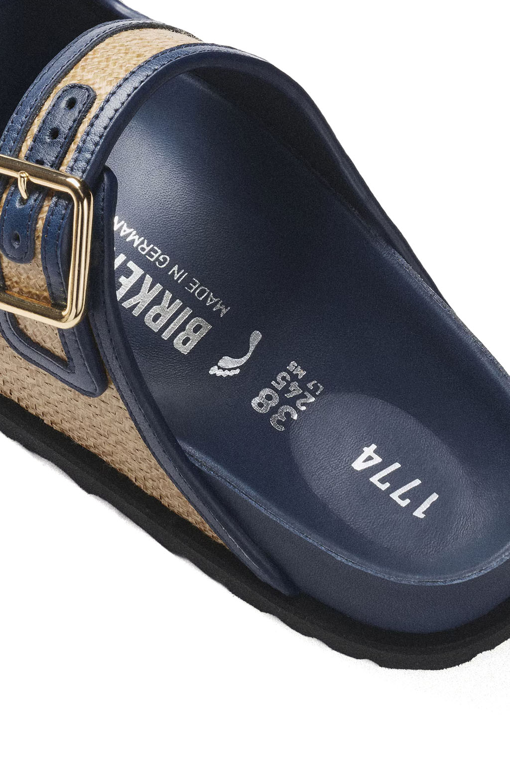 Birkenstock 1774 - 1774 Arizona Raffia - Midnight Navy - Regualr