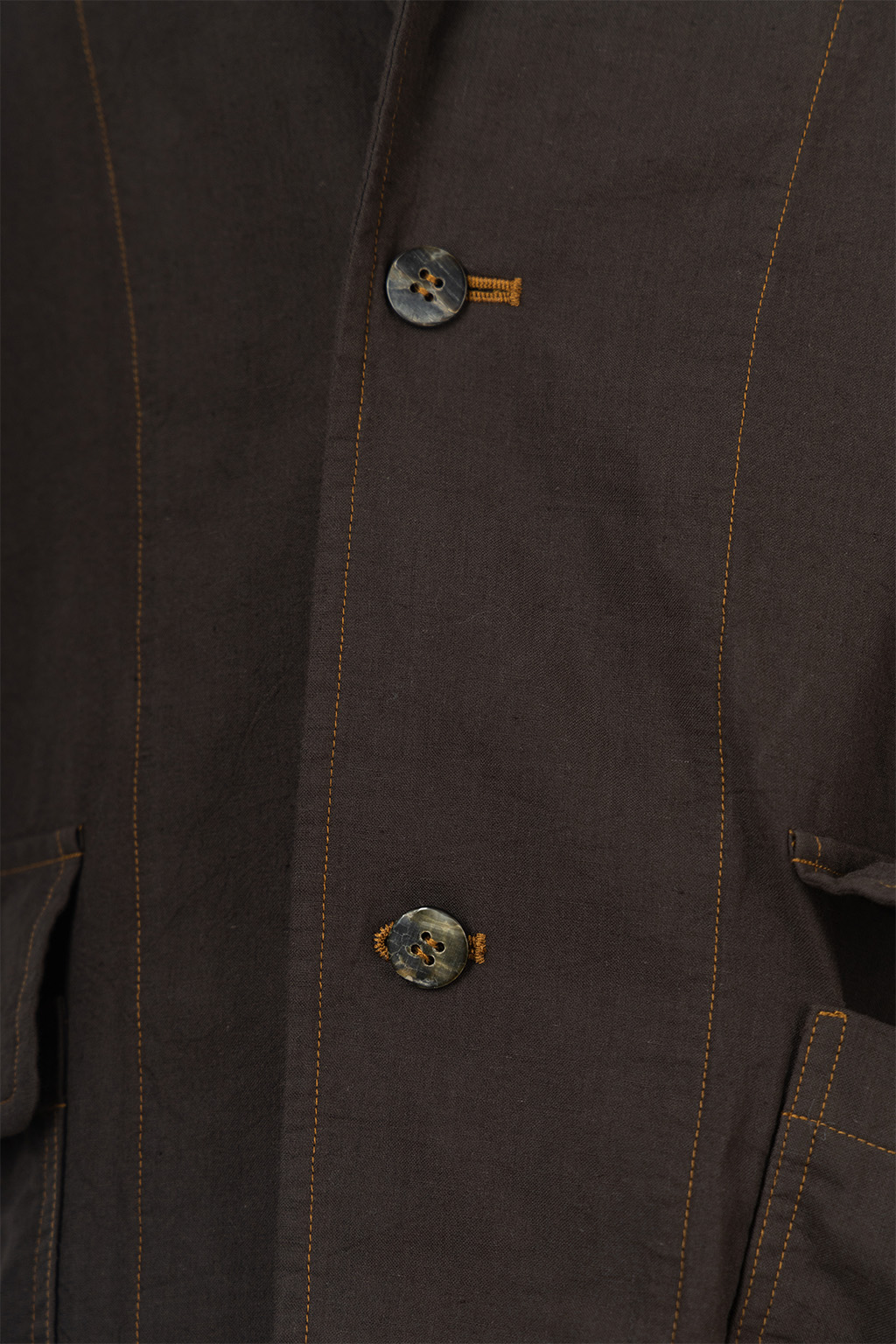 CALE - Khadi Garment-Dyed Cotton Jacket - Sumi Black