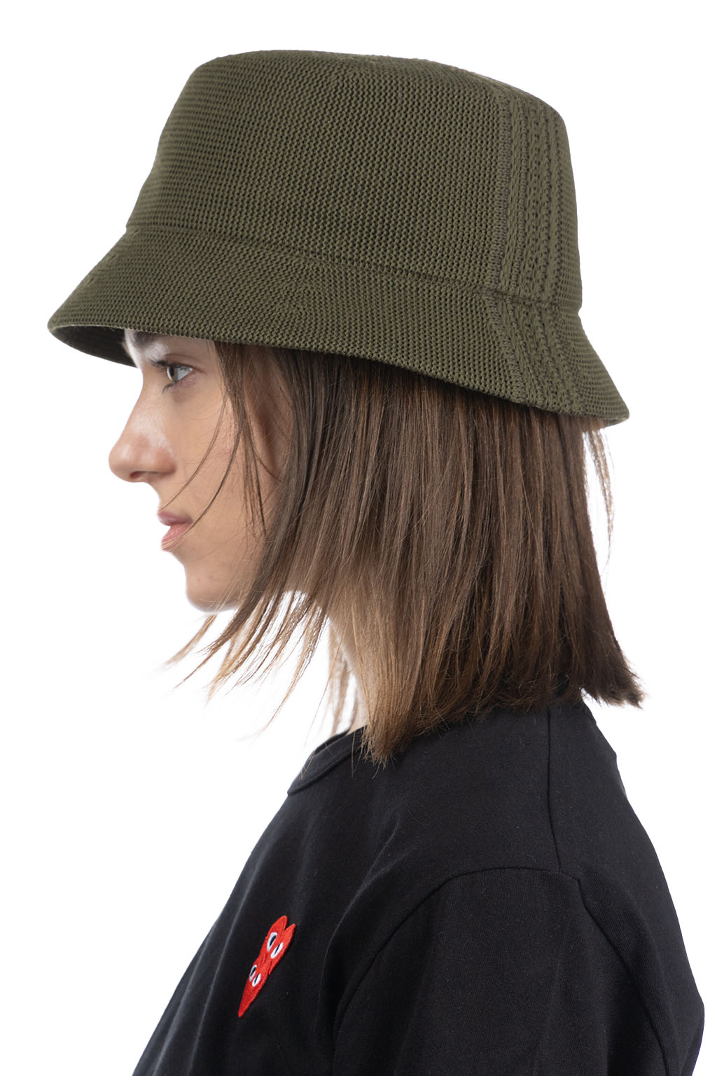 CFCL - Mesh Knit Bucket Hat - Fern Green