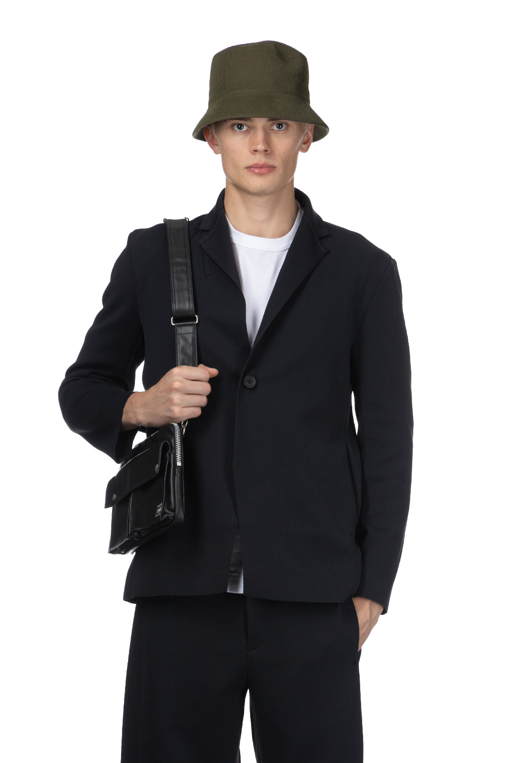 MILAN RIB VELVET STAND-UP COLLAR ZIP BLOUSON