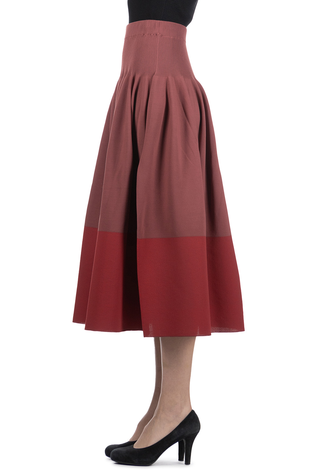 CFCL - Rivulet Skirt - Blush Red