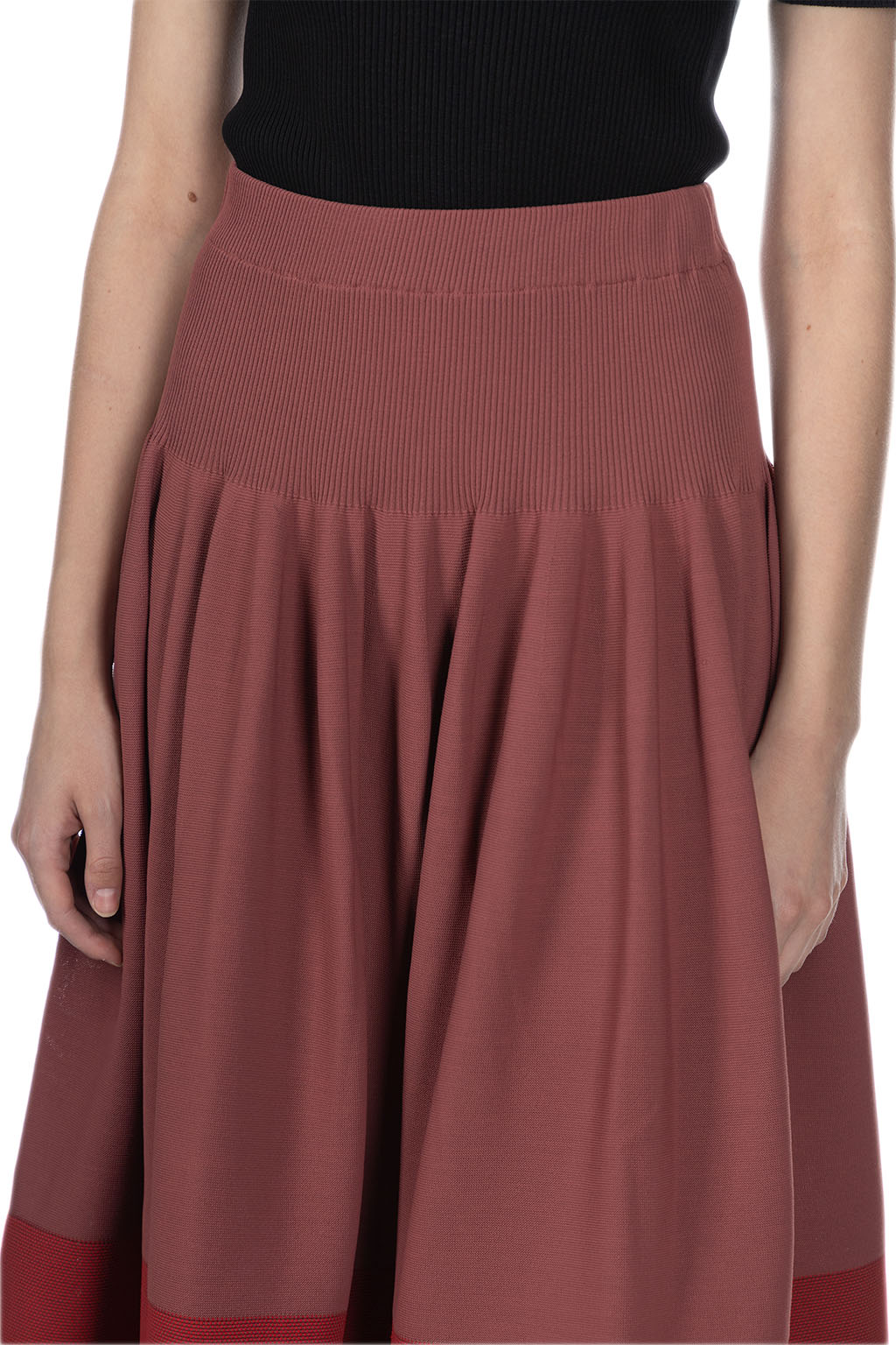 CFCL - Rivulet Skirt - Blush Red