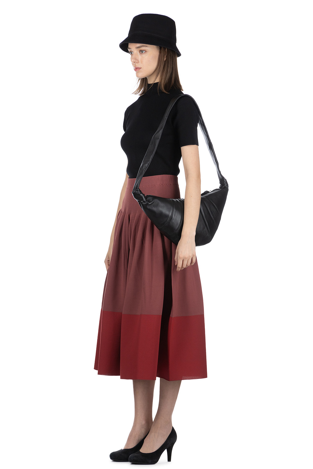 CFCL - Rivulet Skirt - Blush Red