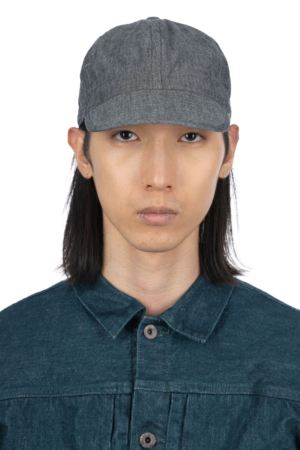 Cableami - 6oz Chambray Army Cap - Black