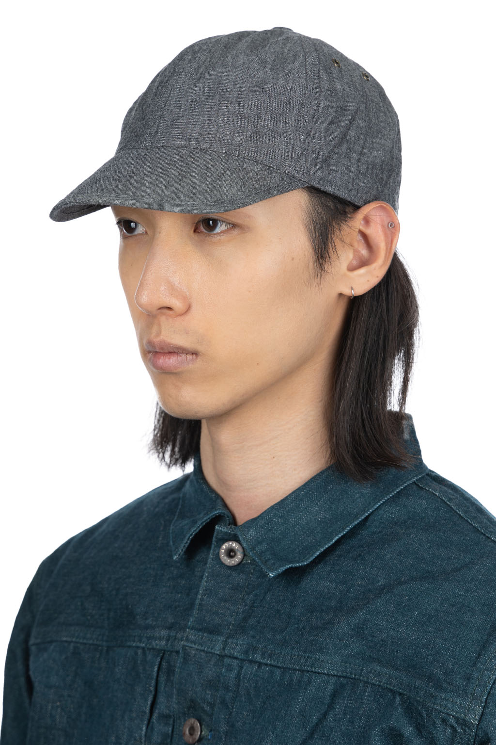 Cableami - 6oz Chambray Army Cap - Black