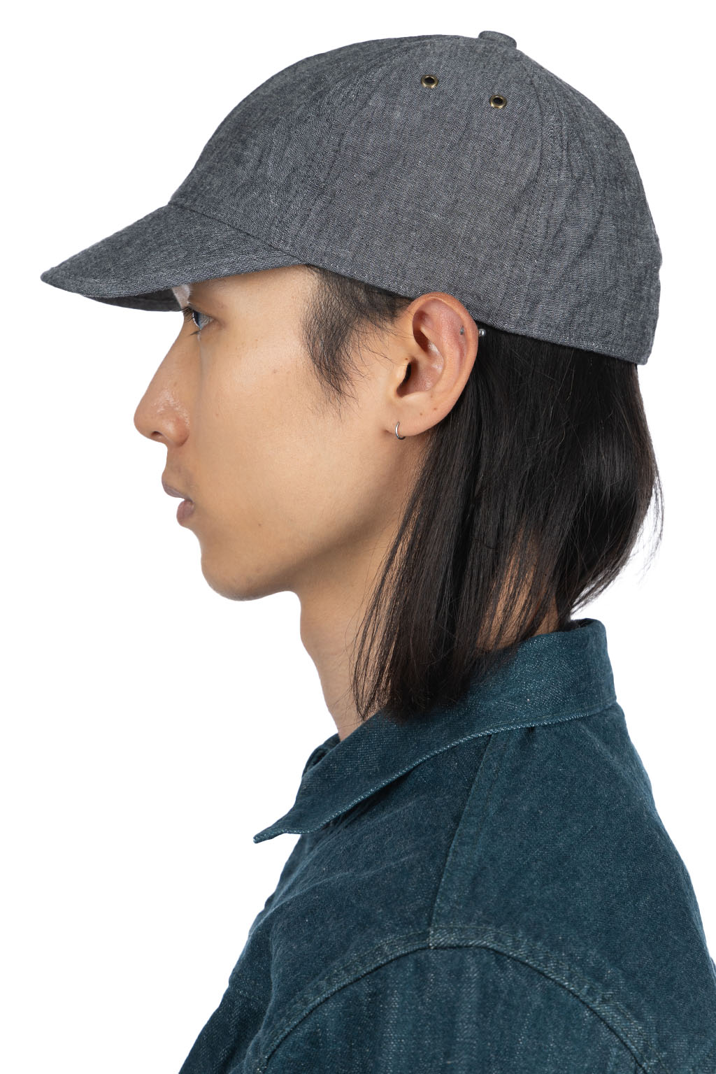 Cableami - 6oz Chambray Army Cap - Black