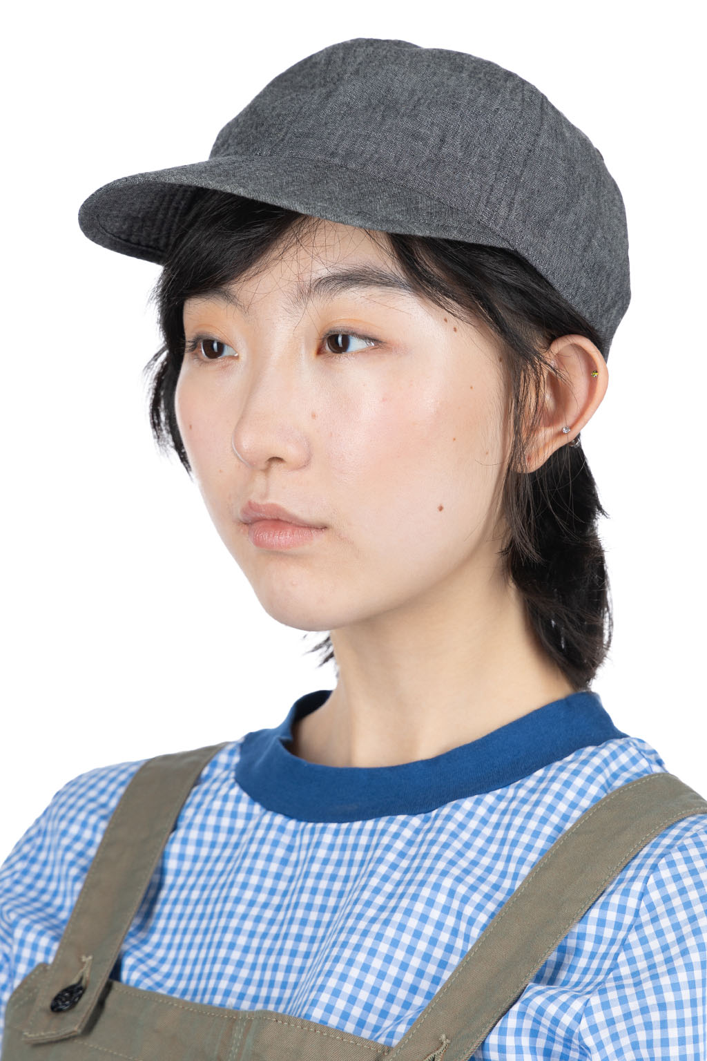 Cableami - 6oz Chambray Army Cap - Black