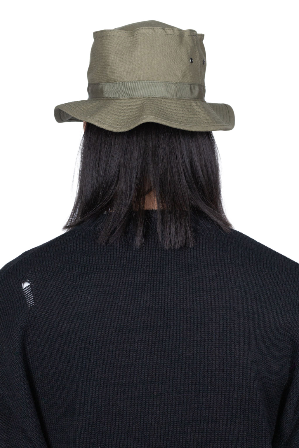 Cableami Linen Cotton Oxford Pork-pie Hat - Olive