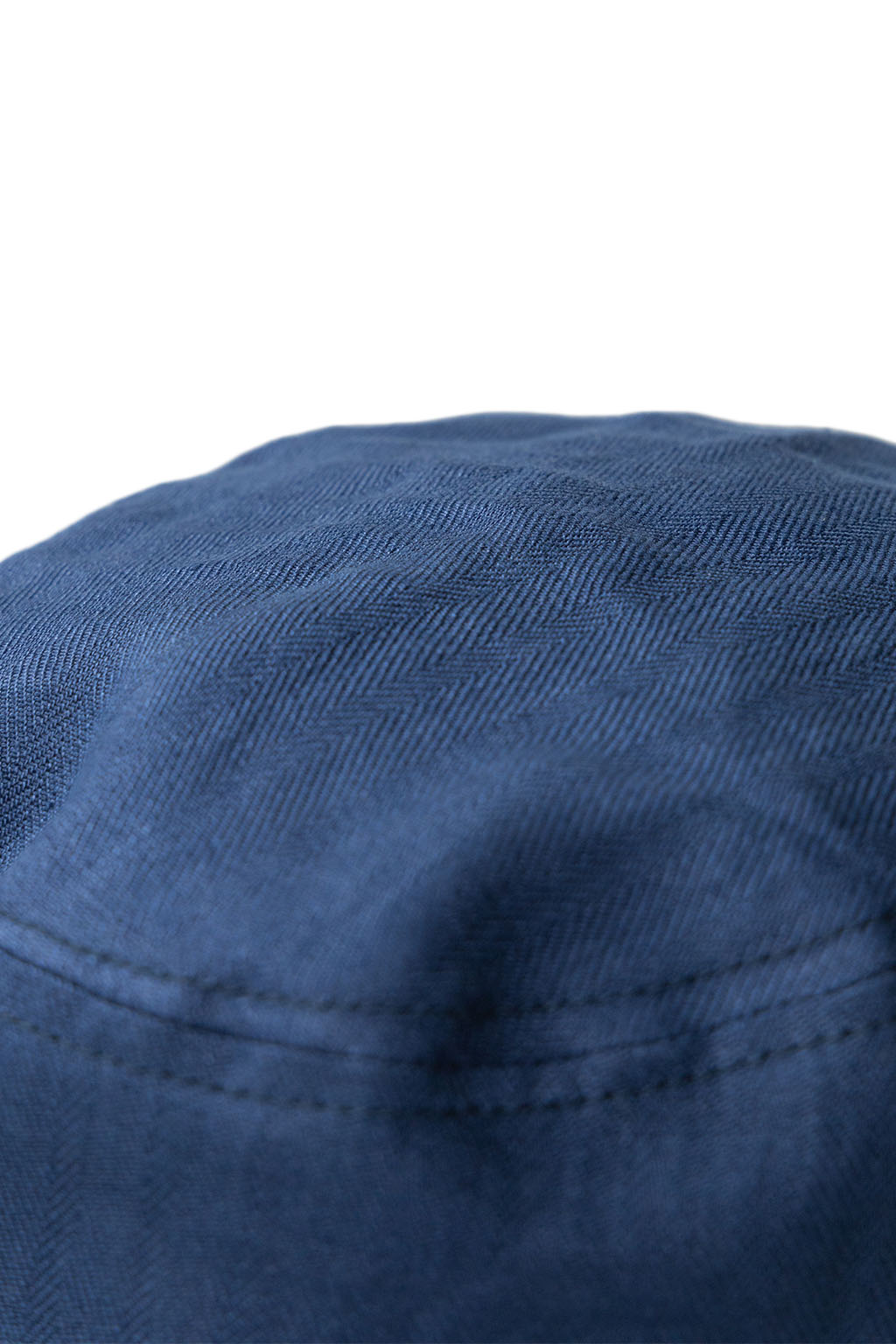 Cableami - Linen Herringbone Bucket Hat - Indigo