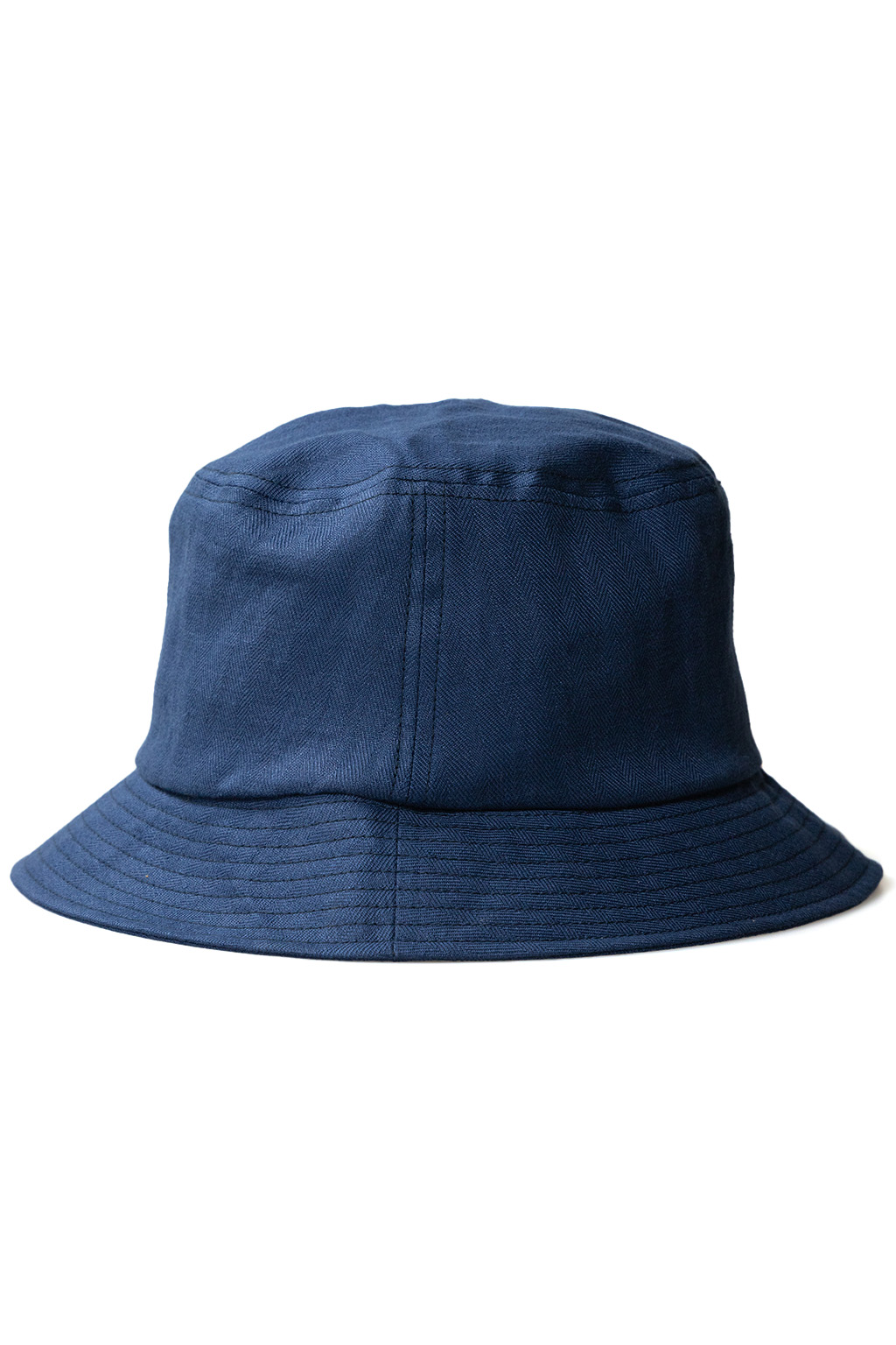 Cableami - Linen Herringbone Bucket Hat - Indigo