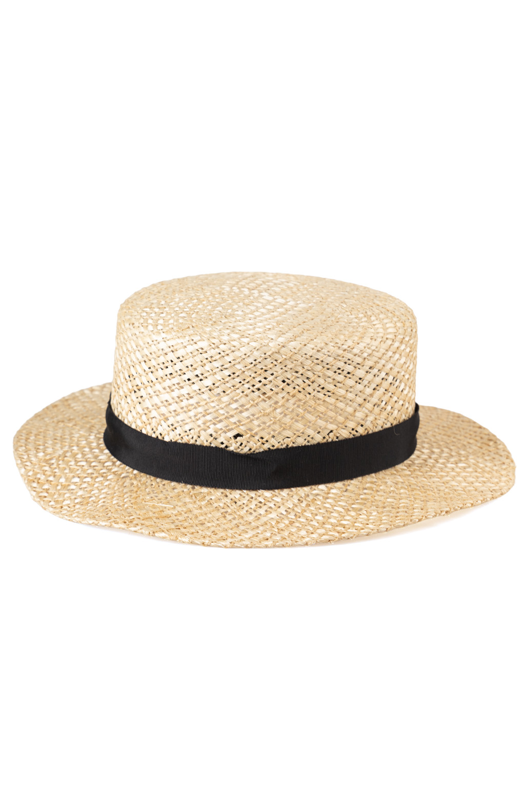 Cableami - Natural Fiber Boater Hat - Natural
