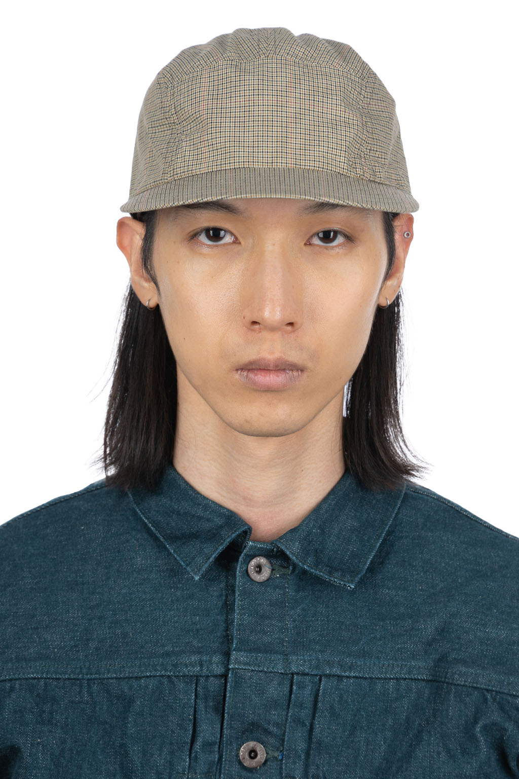 Cableami - Organic Cotton / Cordura Typewriter Check Jet Cap - Beige