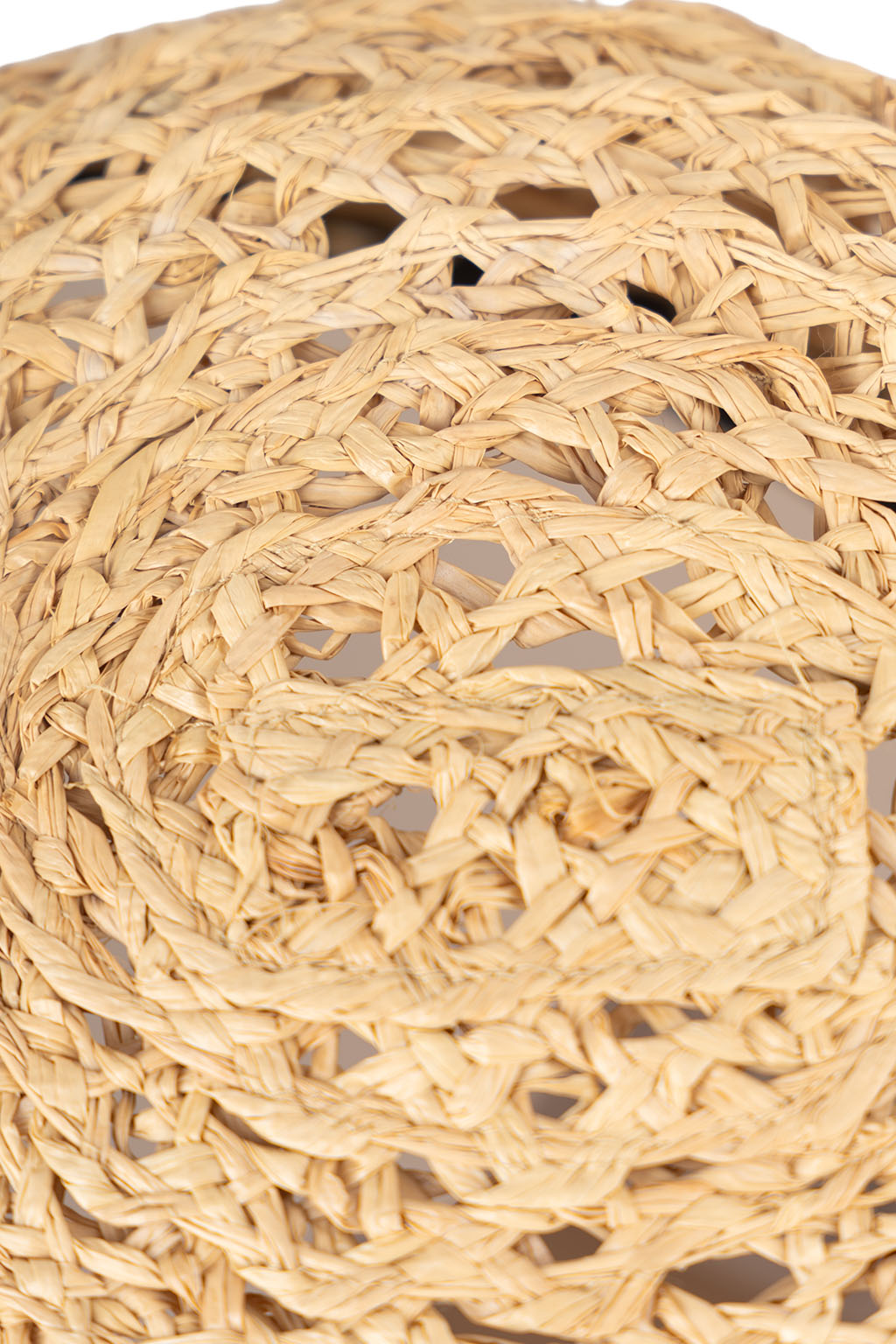 Cableami - Raffia Open Weave Braid Cloche - Natural