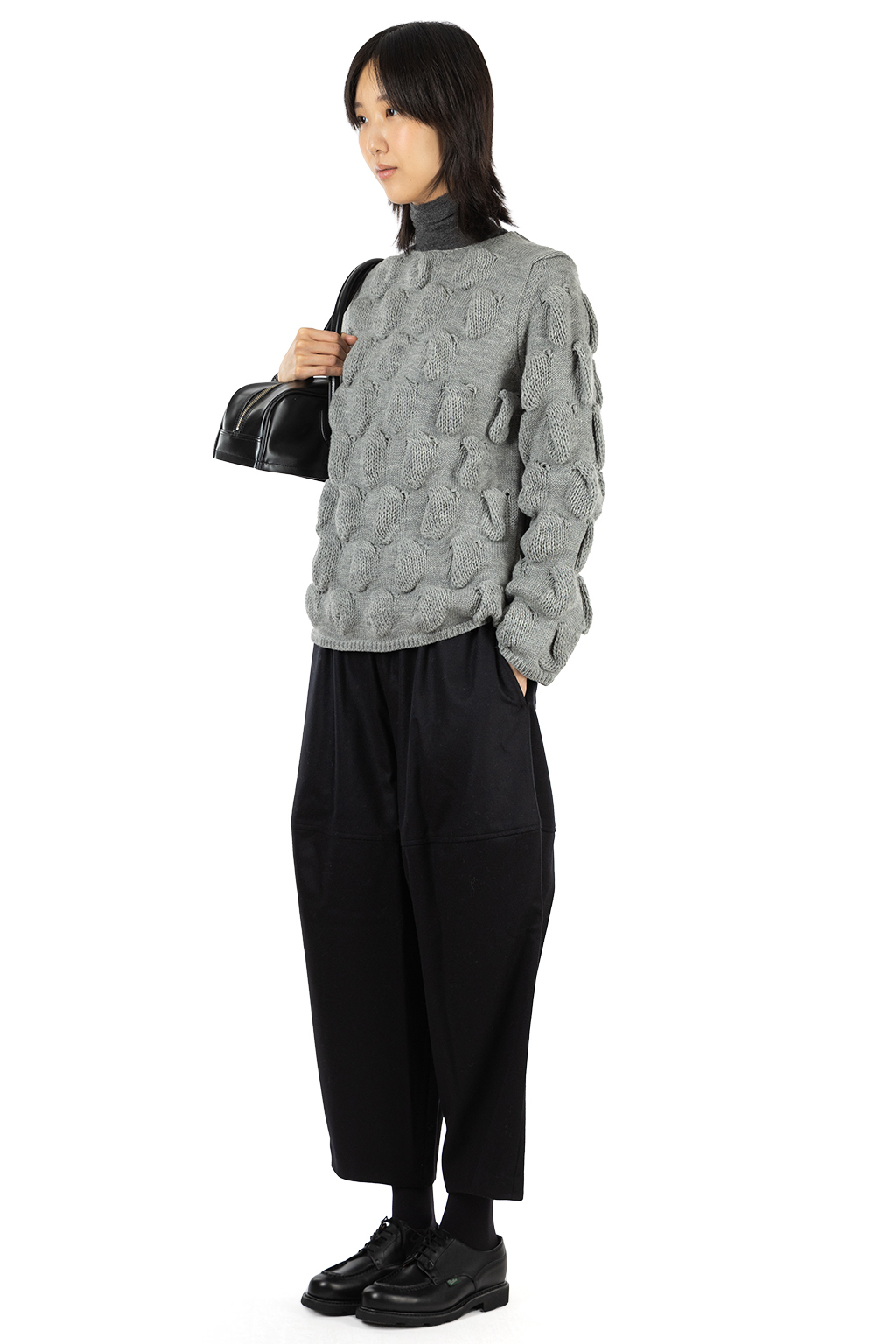 Comme Des Garcons Comme Des Garcons  - 5 Gauge Cable Knit Sweater - Grey