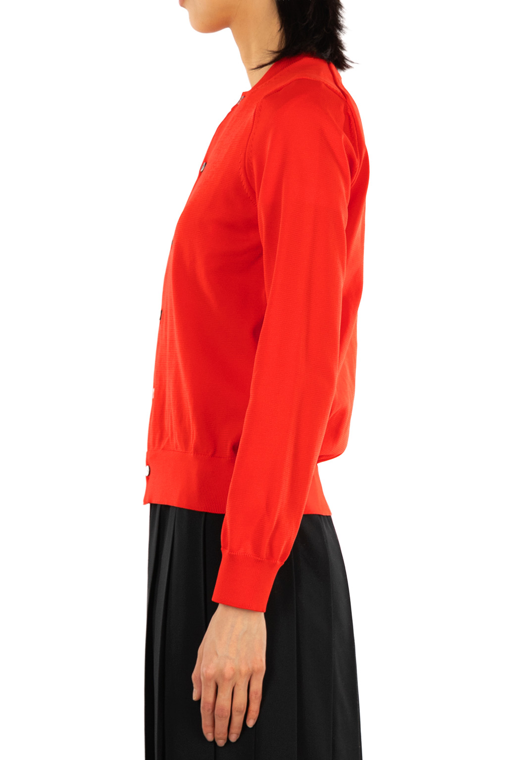 Comme Des Garcons Comme Des Garcons  - Crew Neck Cardigan - Red