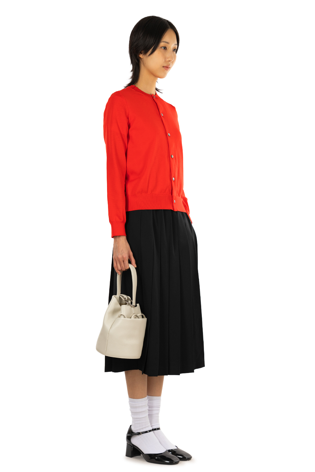 Comme Des Garcons Comme Des Garcons  - Crew Neck Cardigan - Red