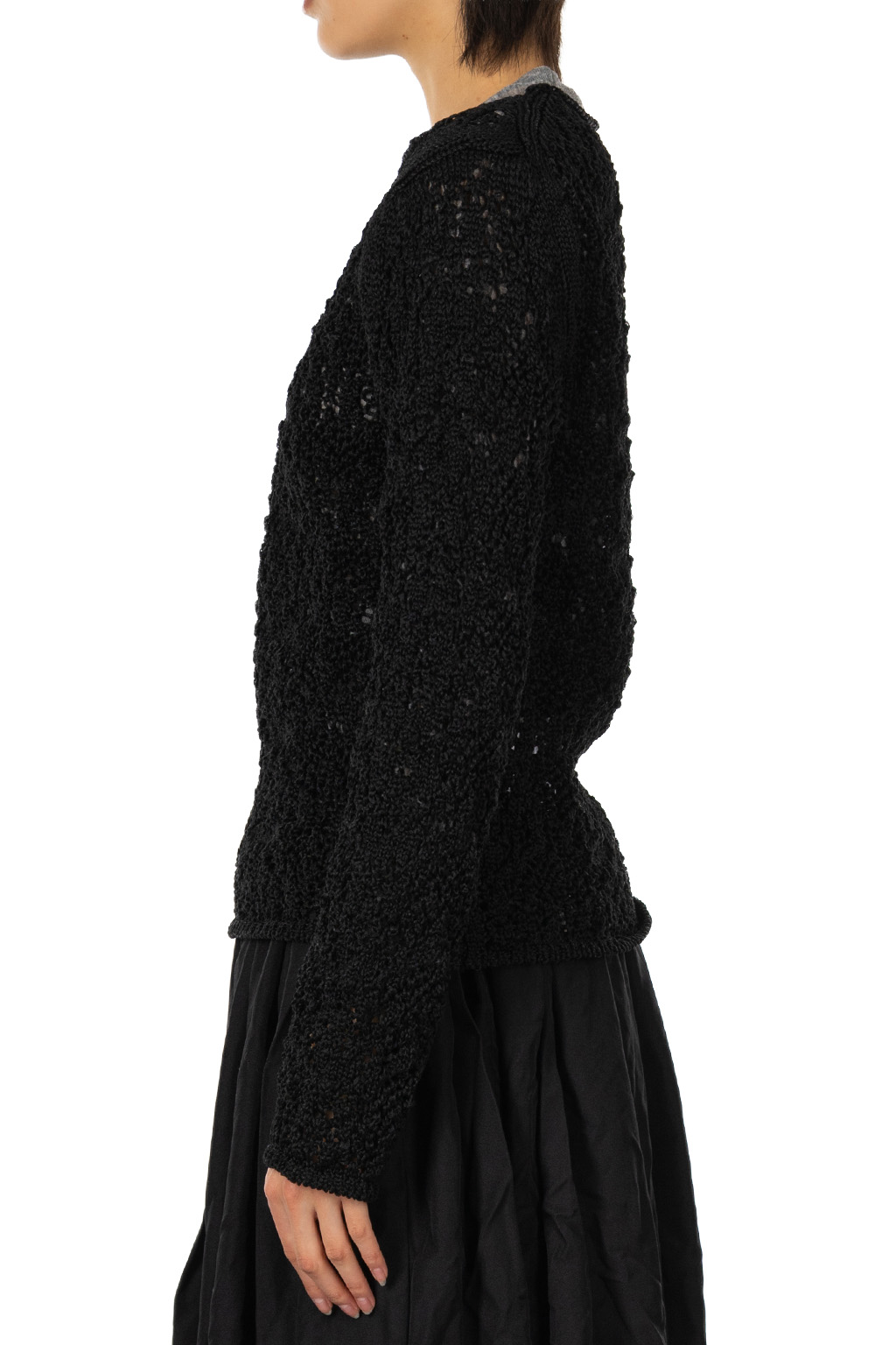 Comme Des Garcons Comme Des Garcons  - Lurex Mesh Sweater - Black