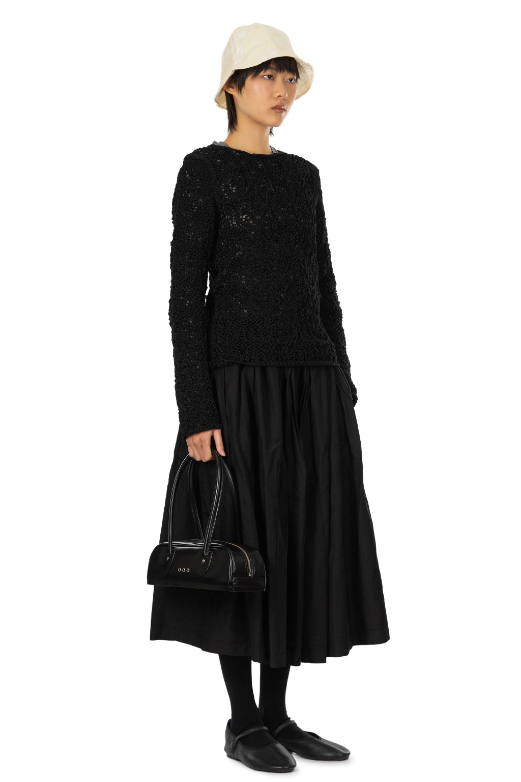 Comme Des Garcons Comme Des Garcons  - Lurex Mesh Sweater - Black