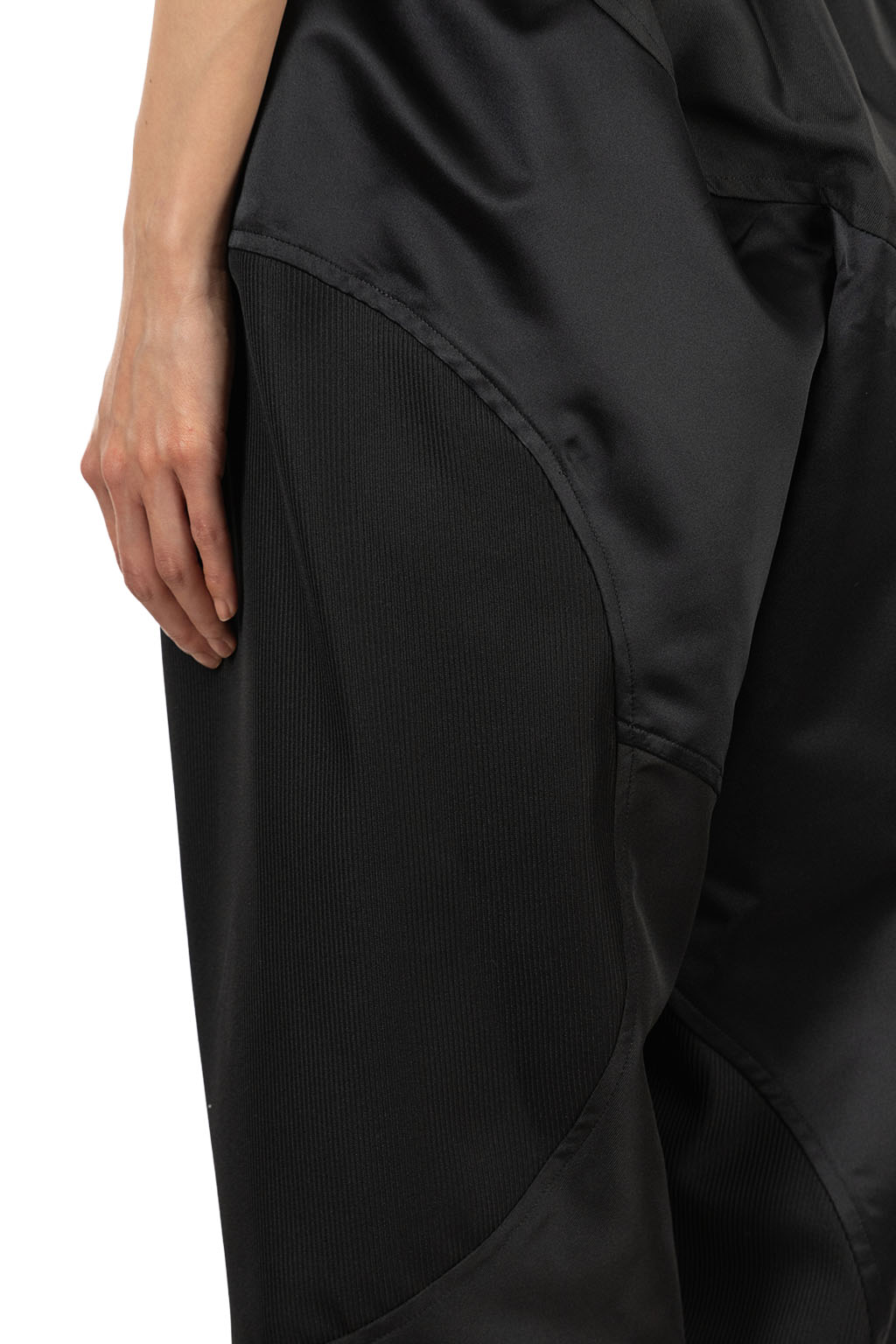 Comme Des Garcons Comme Des Garcons  - Patchwork Cropped Pants - Black