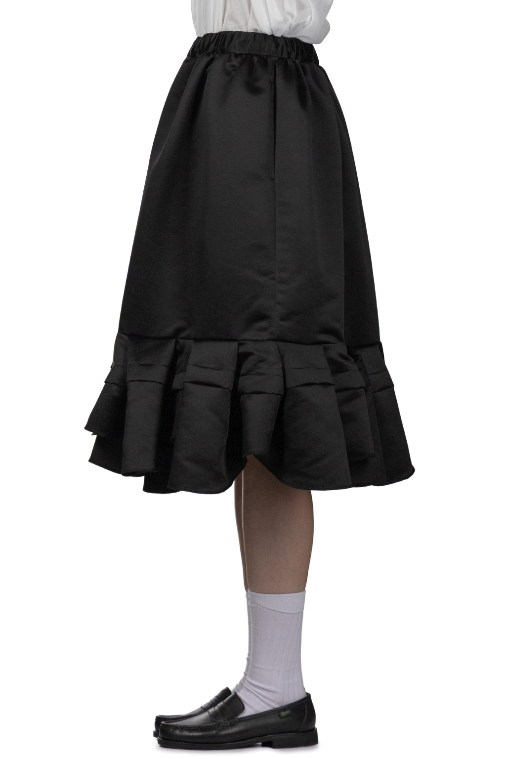 Comme Des Garcons Comme Des Garcons  - Poly x Satin Skirt - Black