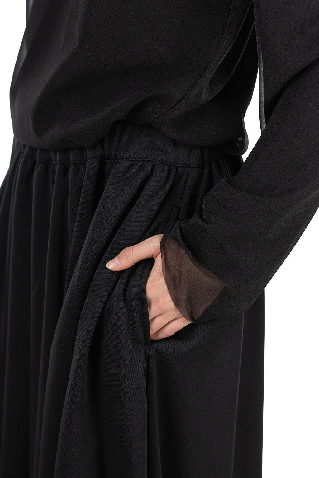 Comme Des Garcons Comme Des Garcons  - Polyester Smooth Pants - Black
