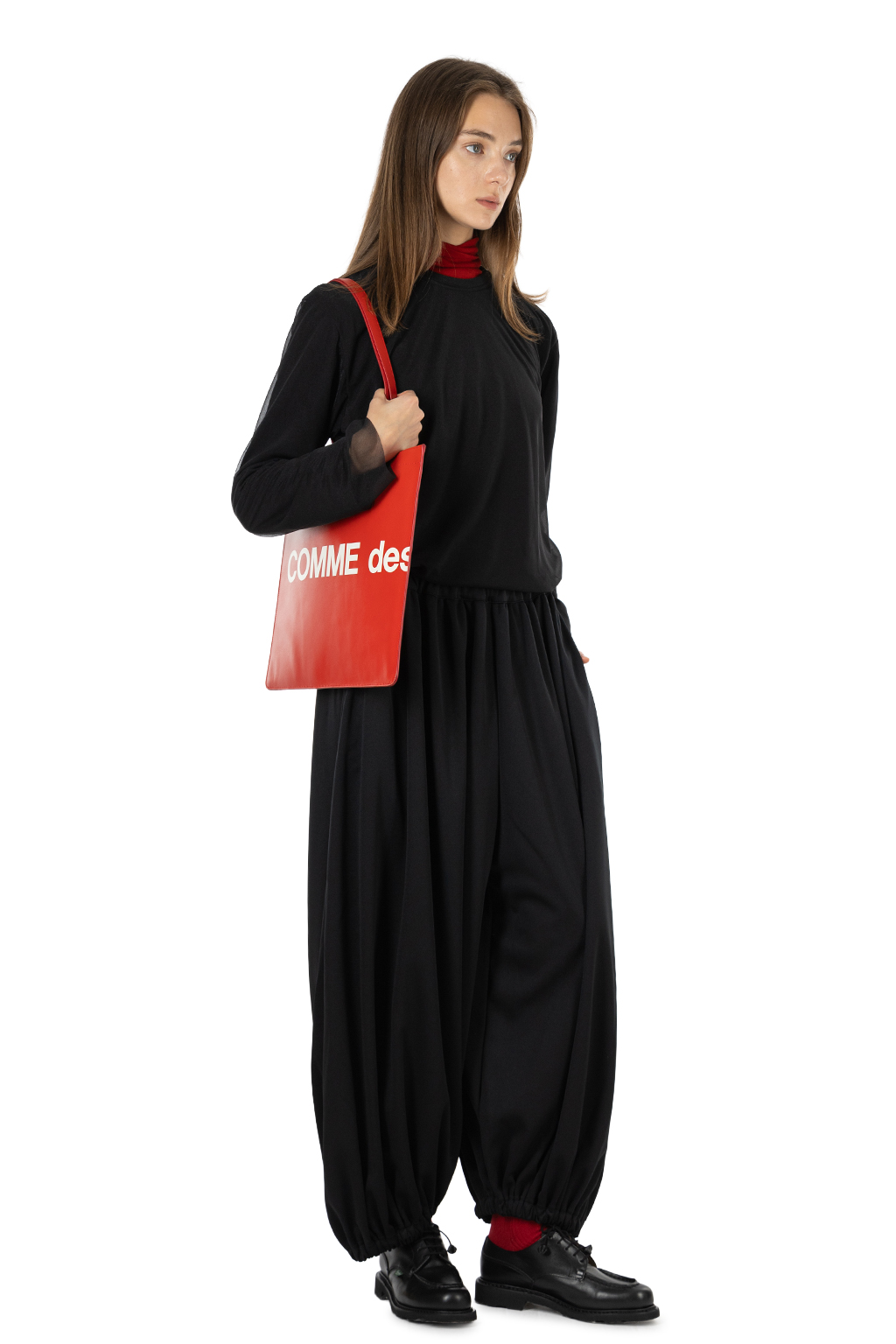 Comme Des Garcons Comme Des Garcons  - Polyester Smooth Pants - Black