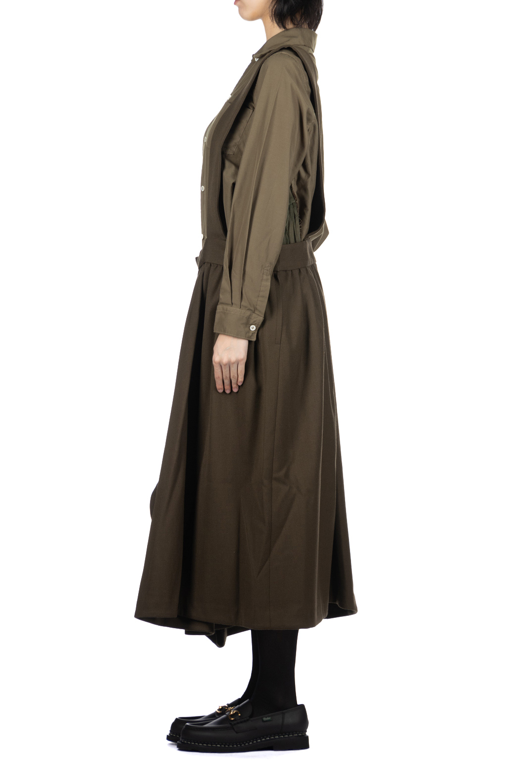 Comme Des Garcons Comme Des Garcons  - Suspender Skirt - Khaki