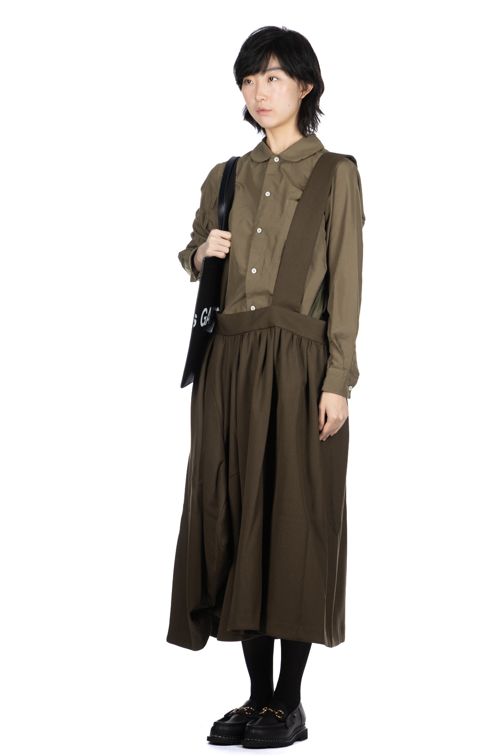 Comme Des Garcons Comme Des Garcons  - Suspender Skirt - Khaki