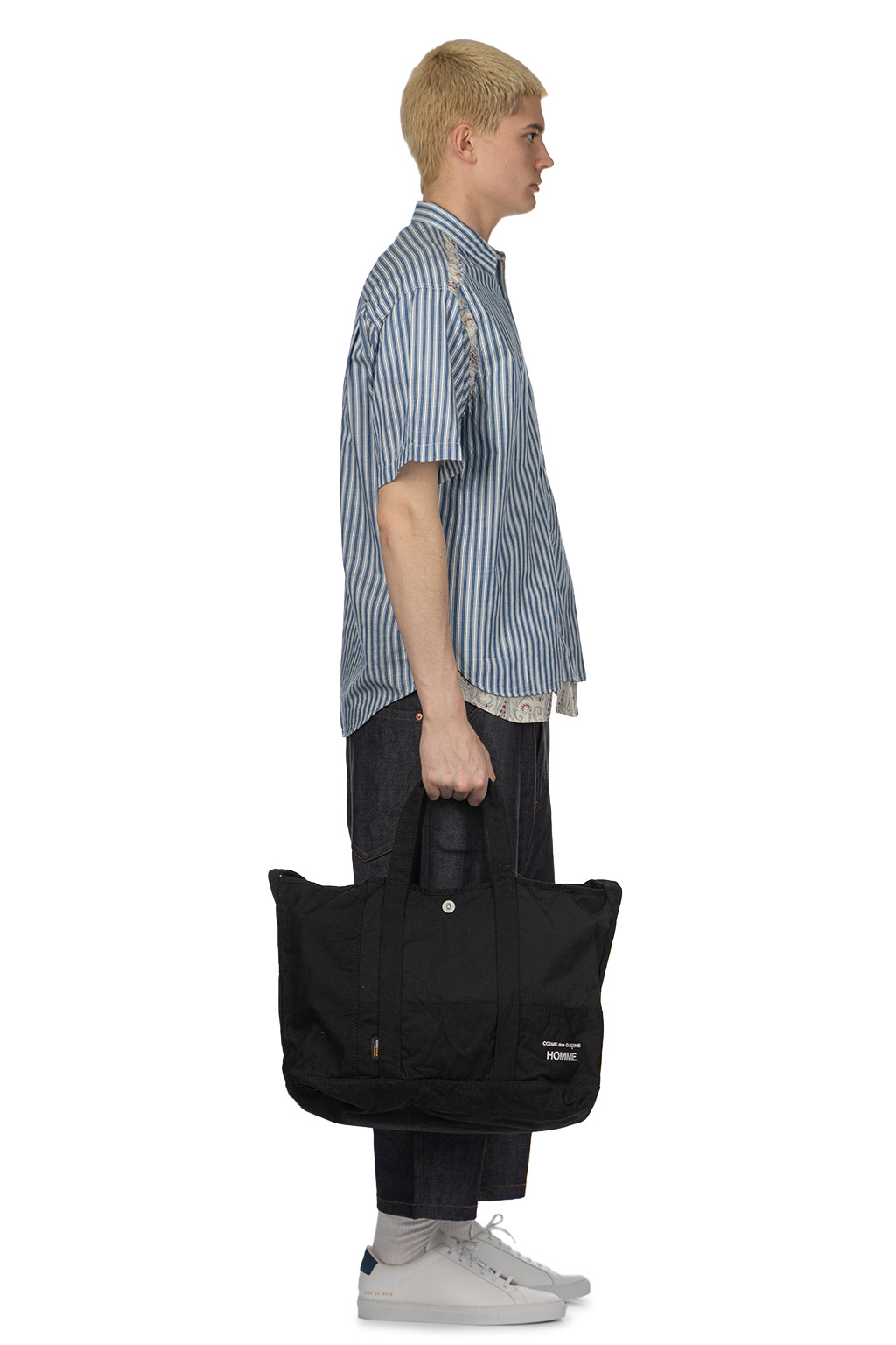 Comme Des Garcons Homme - CDG Homme Logo Tote Bag - Black